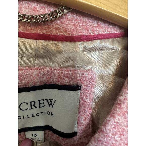 J.Crew Collection Cropped Boucle Lady Jacket Mario Bellucci® BJ941 Pink 16 - Picture 13 of 16
